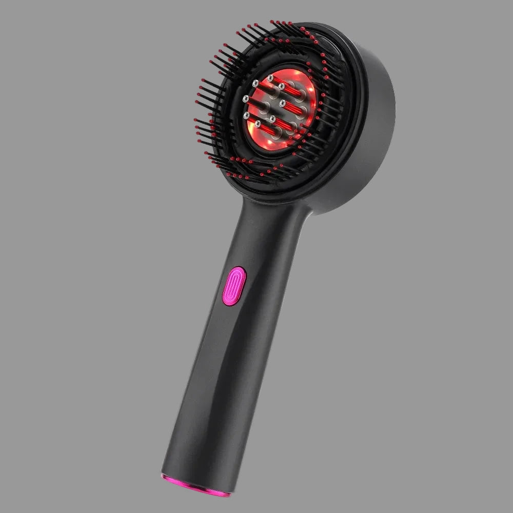 Electric Scalp Massager and Red Light Therapy Hair Care Brush