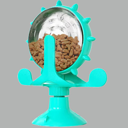 ZALOPA - 360 Degree Rotating Treat Feeder Fun IQ Puzzle Toy for Cats and Small Dogs