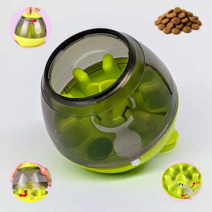 ZALOPA - Smart Dog Treat Ball Interactive Puzzle Feeder Slow Food Dispenser Toy for Mental Stimulation