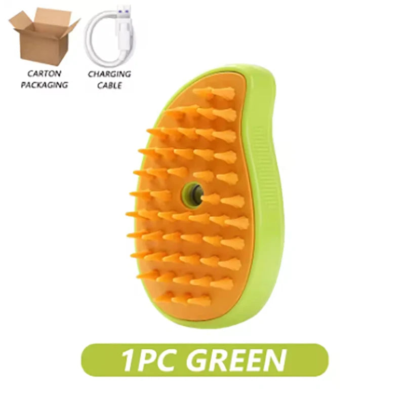 3-in-1 Electric Steamy Pet Grooming Brush