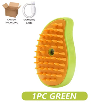 3-in-1 Electric Steamy Pet Grooming Brush