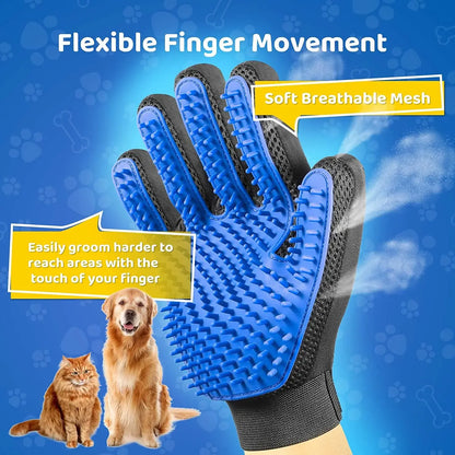 Gentle Pet Grooming and Deshedding Glove