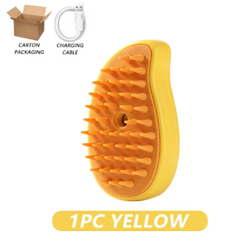 3-in-1 Electric Steamy Pet Grooming Brush