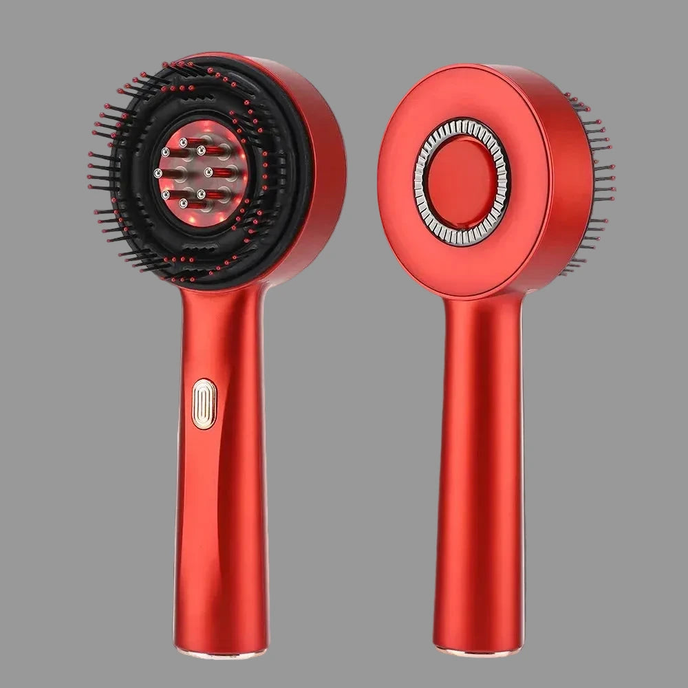 Electric Scalp Massager and Red Light Therapy Hair Care Brush