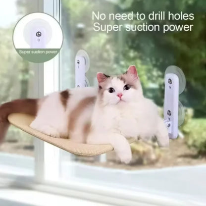 Window-Mounted Cat Hammock and Window Sunbathing Bed