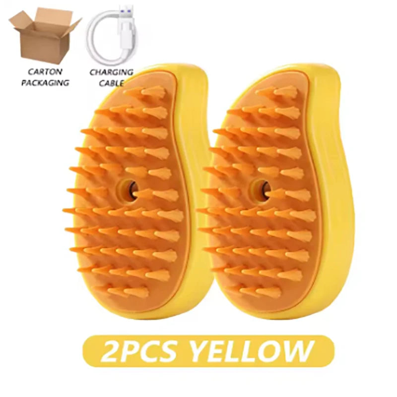 3-in-1 Electric Steamy Pet Grooming Brush