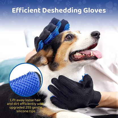 Gentle Pet Grooming and Deshedding Glove