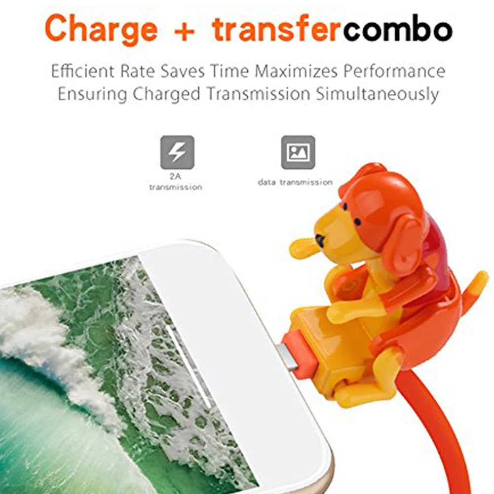 Funny Humping Dog Fast Charging and Data Cable
