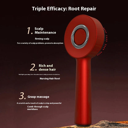 Electric Scalp Massager and Red Light Therapy Hair Care Brush