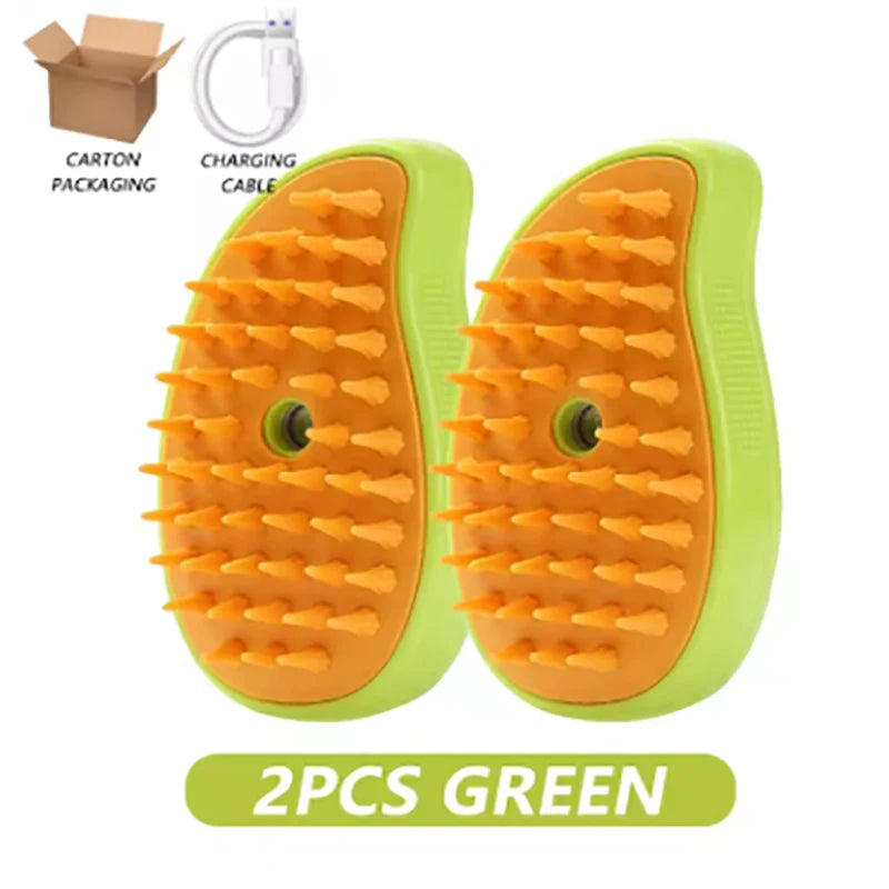 3-in-1 Electric Steamy Pet Grooming Brush