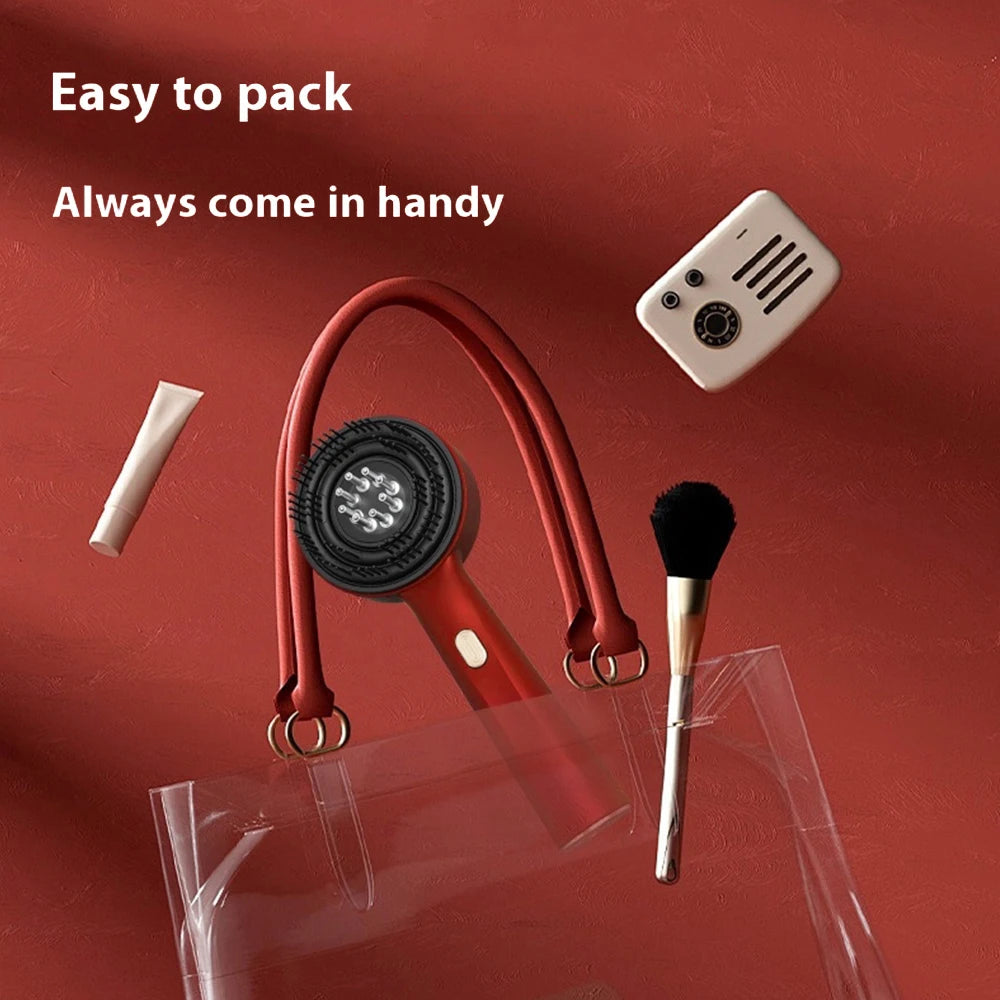 Electric Scalp Massager and Red Light Therapy Hair Care Brush