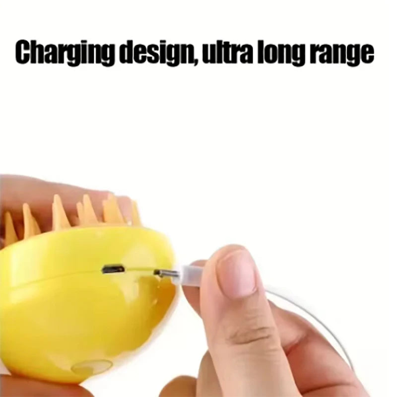 3-in-1 Electric Steamy Pet Grooming Brush