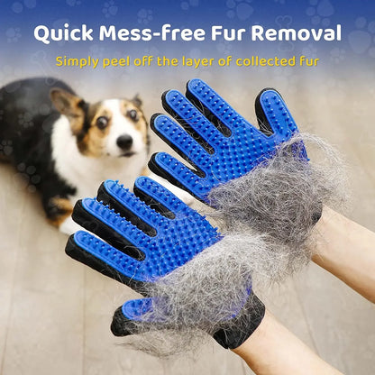 Gentle Pet Grooming and Deshedding Glove