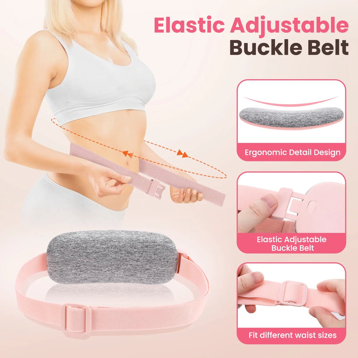 Cordless Menstrual Heating Pad and Soothing Waist Massager