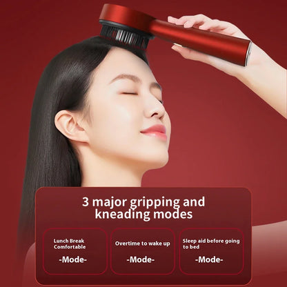 Electric Scalp Massager and Red Light Therapy Hair Care Brush