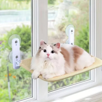 Window-Mounted Cat Hammock and Window Sunbathing Bed