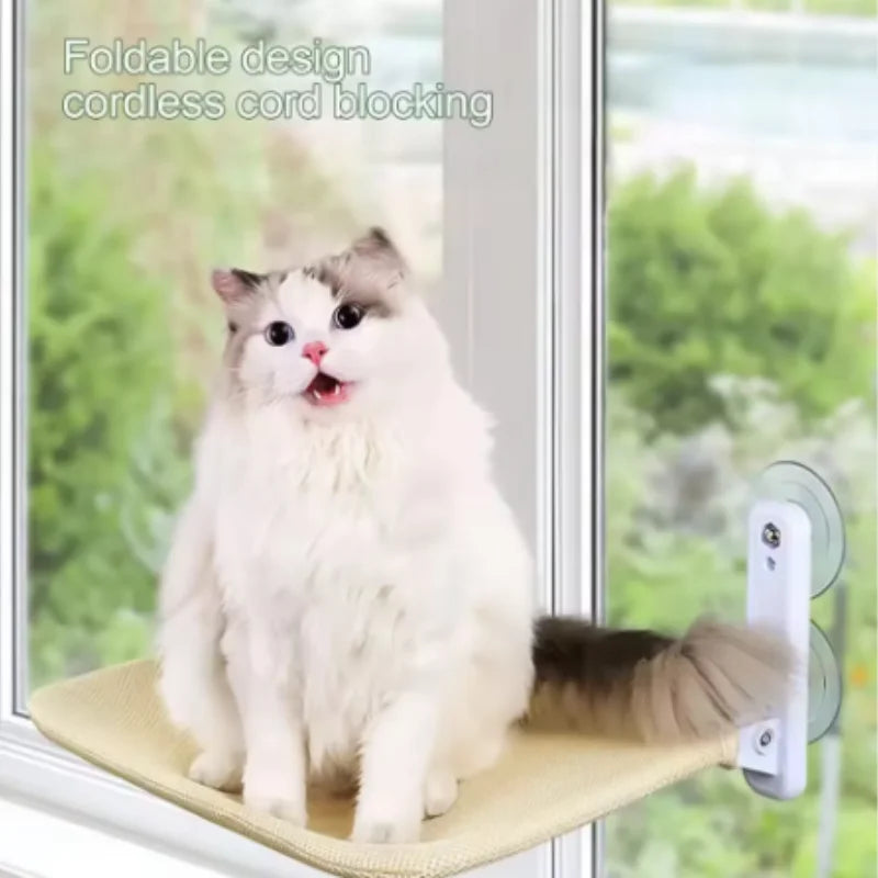 Window-Mounted Cat Hammock and Window Sunbathing Bed