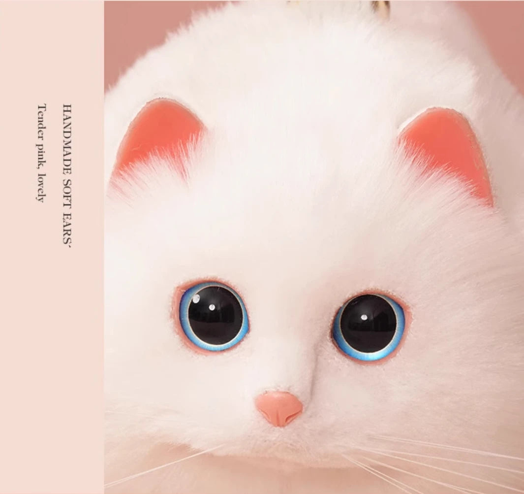 Handmade Plush Cat Shoulder and Crossbody Bag