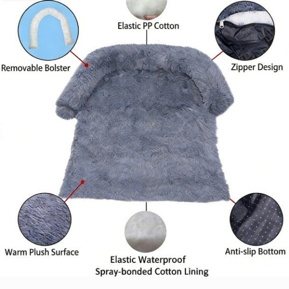 ZALOPA - Pet Sofa Protector Bed 3 in 1 Washable Non Slip